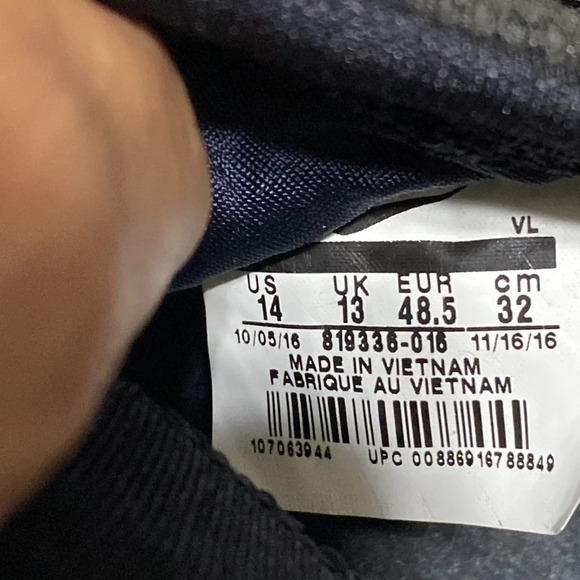 Nike Air NWOB Black & Red Gorpcore Hurache Edition Baseball Cleats Size 14 - Picture 8 of 8